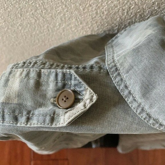 LUCKY BRAND Camo Military Army Combat Green Camoflage Shirt Jacket M NEW! - Picture 6 of 11